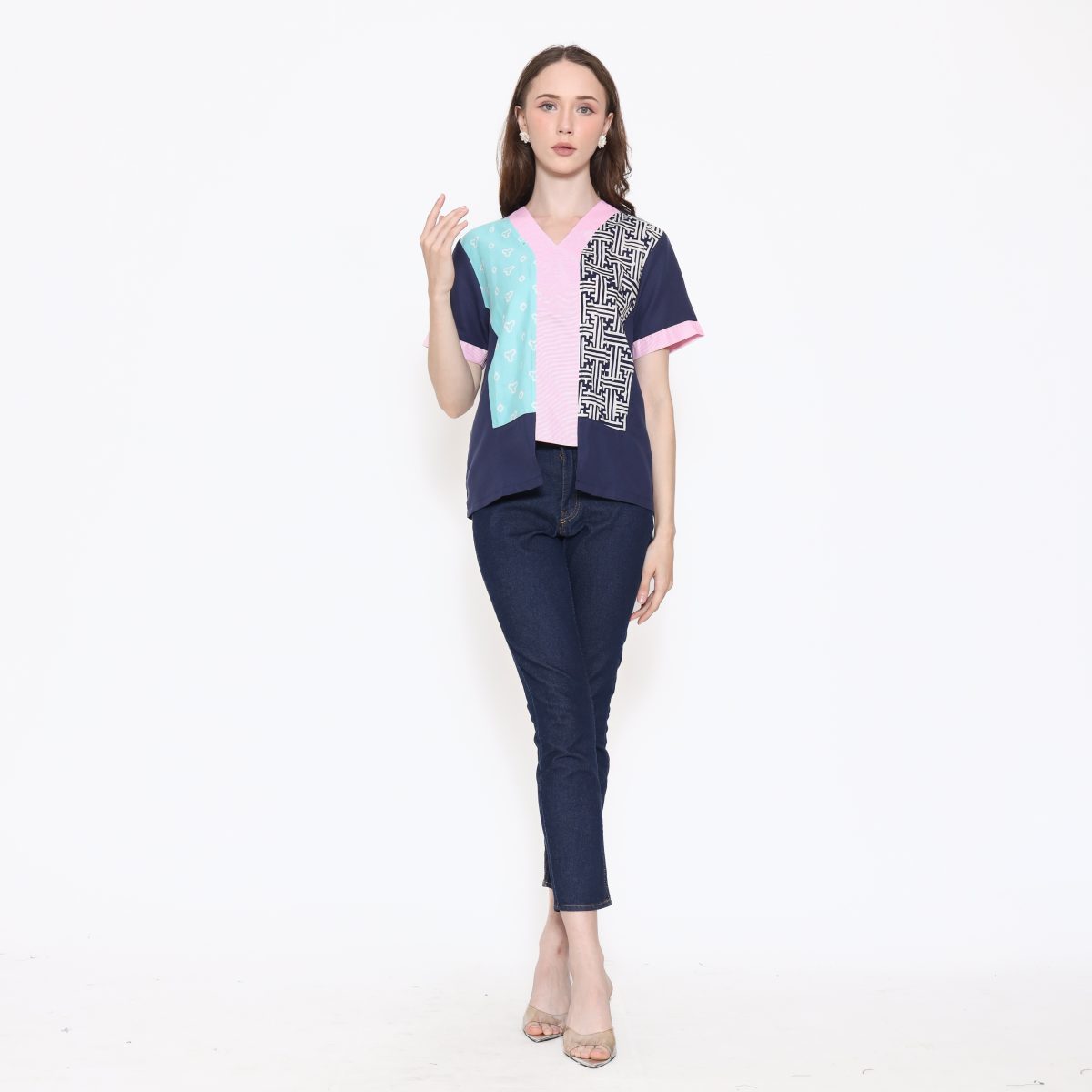 Michela Blouse Tosca Navy - Image 6