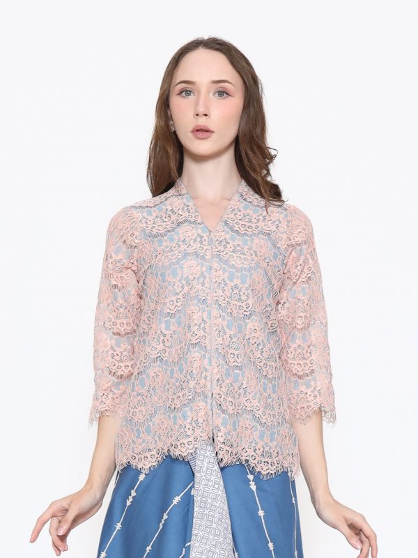 Kebaya Mariana Peach Grey