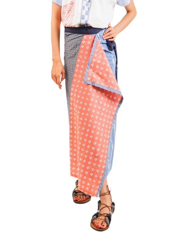 Cahaya Skirt Blue Pink