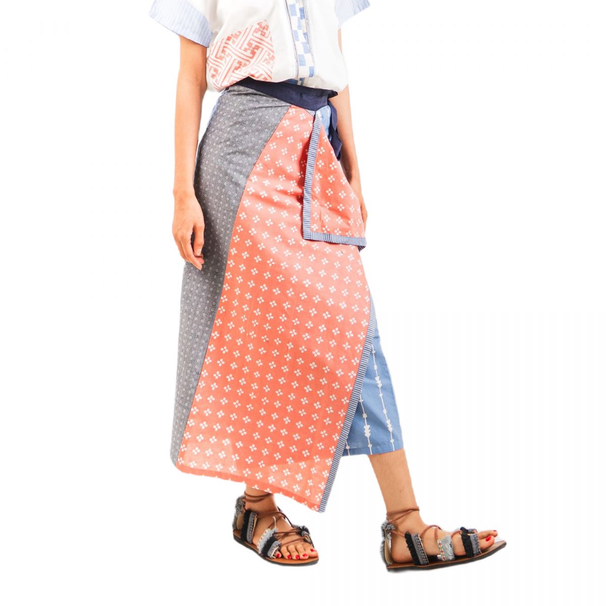 Cahaya Skirt Blue Pink - Image 3