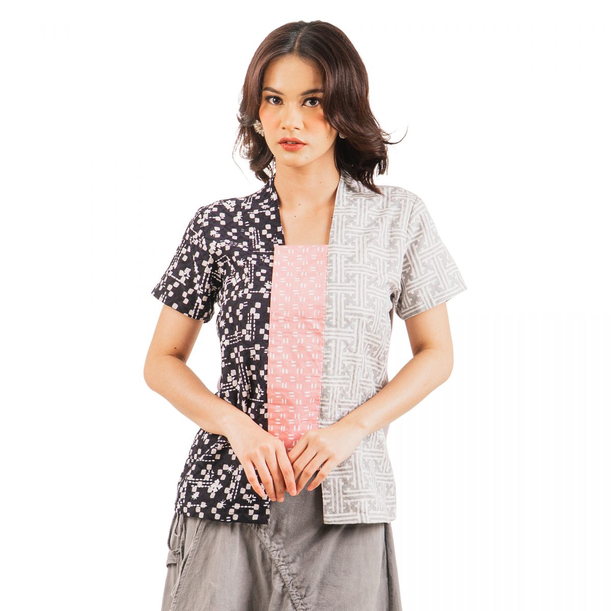 Sheisha Blouse Black Grey