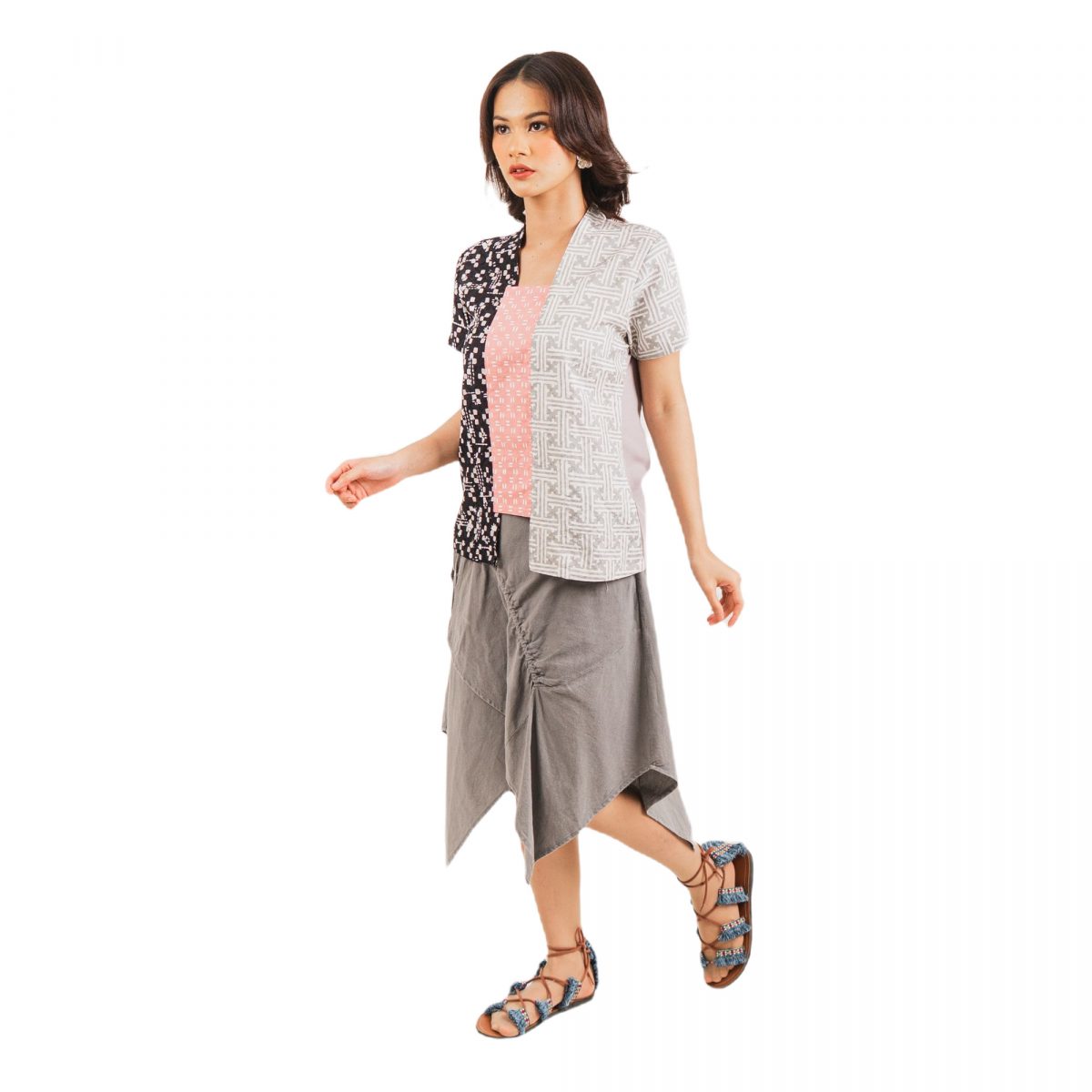 Sheisha Blouse Black Grey - Image 4