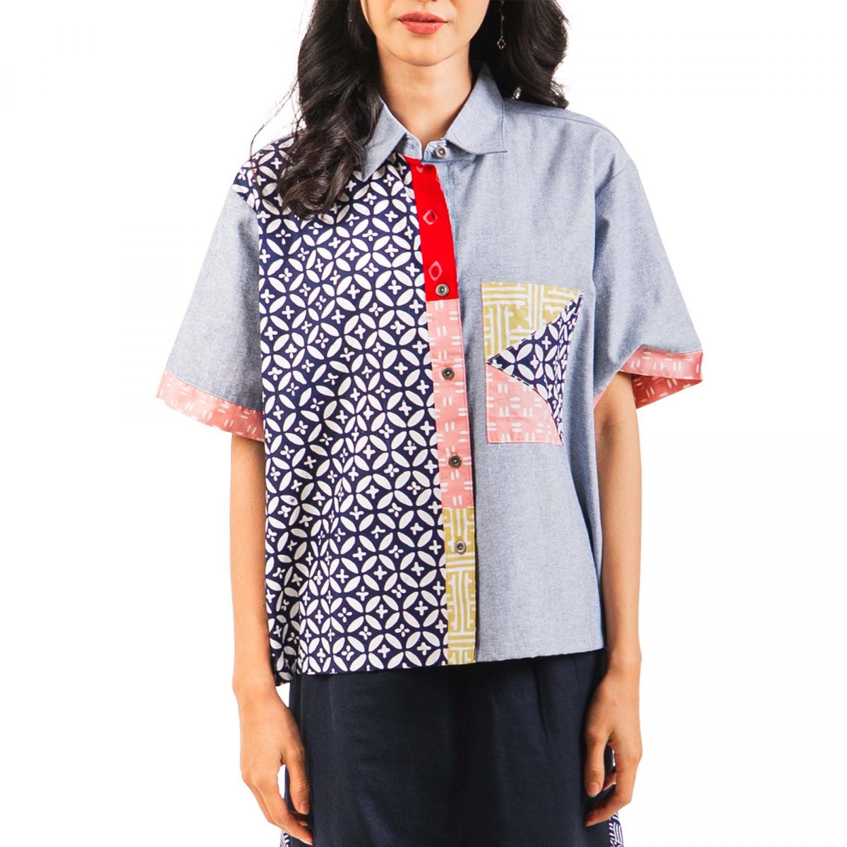 Sassy Shirt Navy - Image 2