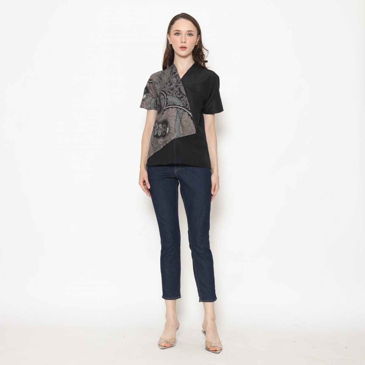 Leslie 2 Blouse Green Black - Image 6