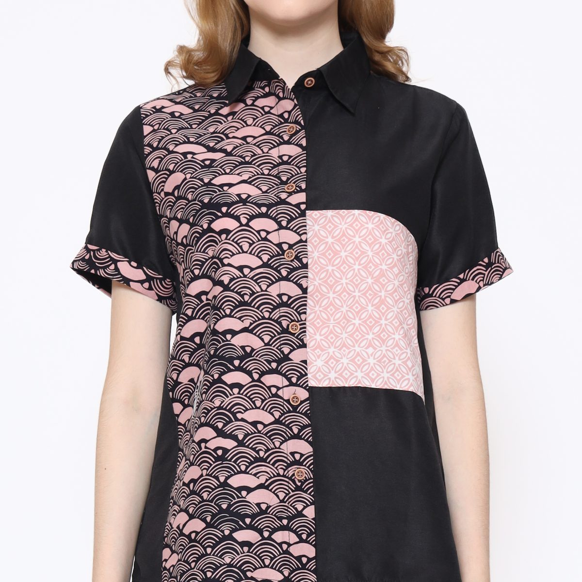 Khristie Shirt Black Pink - Image 2