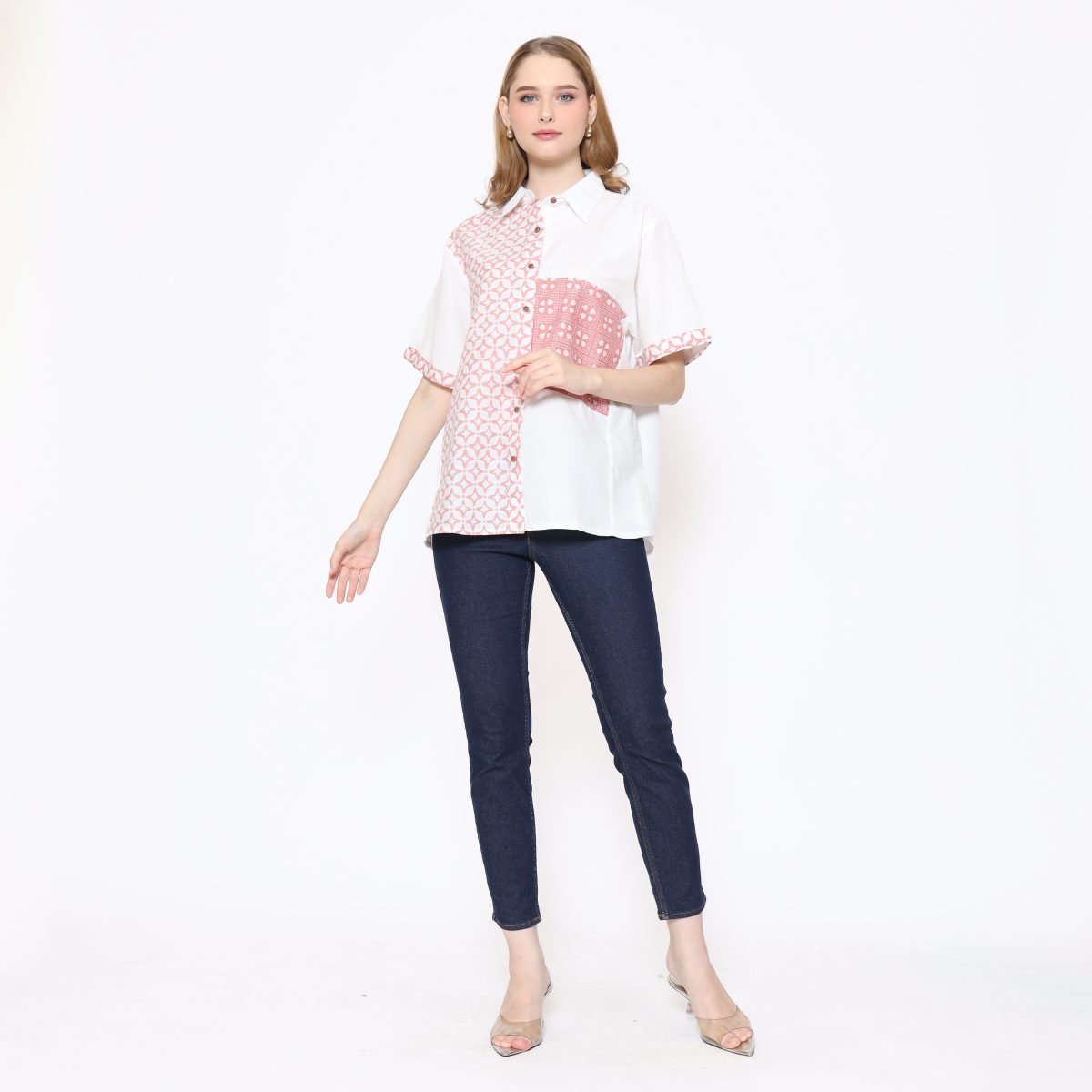 Khristie Shirt White Pink - Image 8
