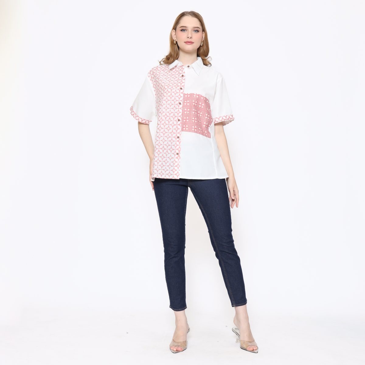 Khristie Shirt White Pink - Image 7
