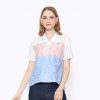 Nanita Blouse Pink Blue