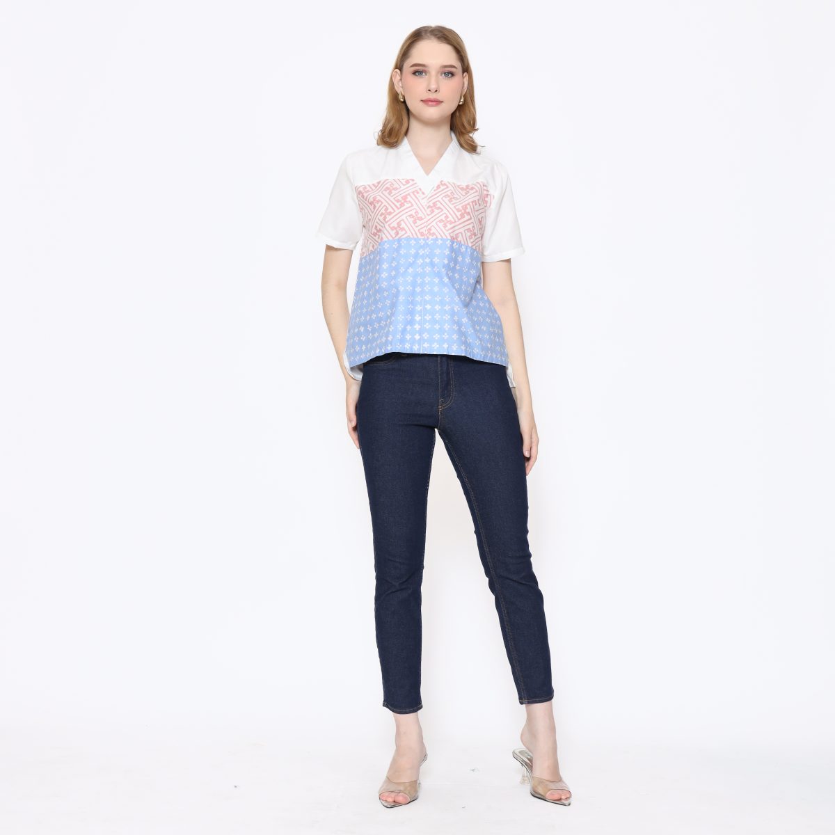 Nanita Blouse Pink Blue - Image 7