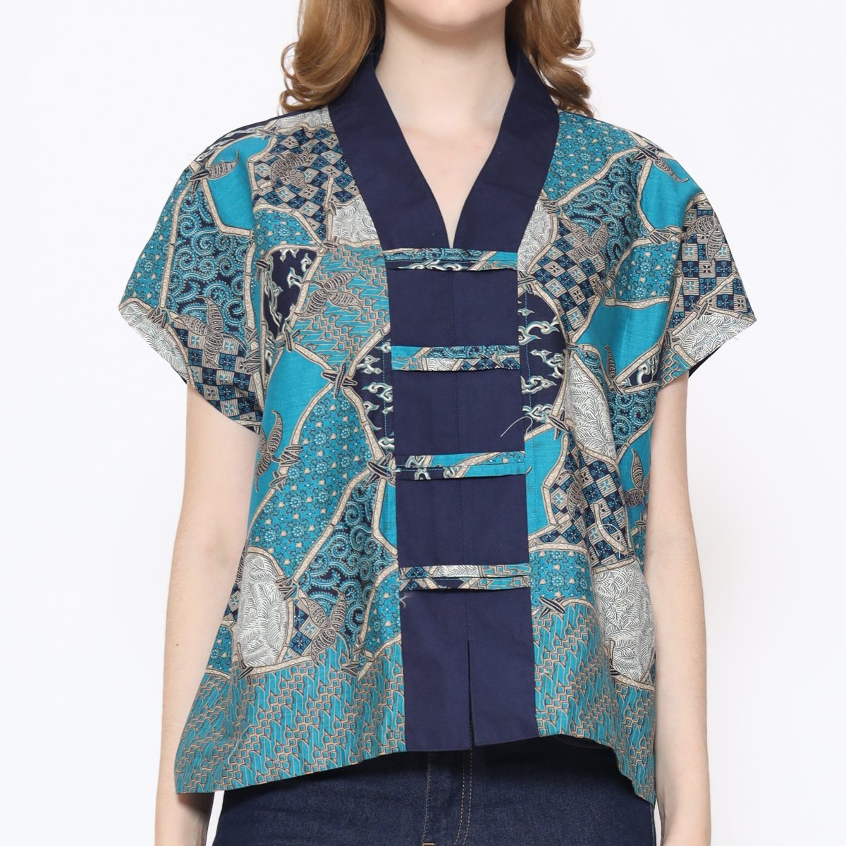 Olivia Blouse Tosca Navy - Image 2