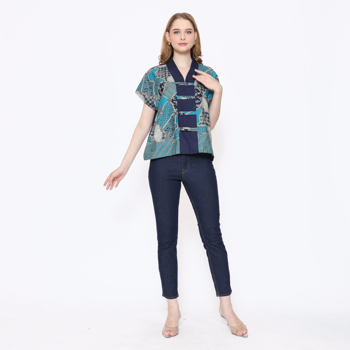 Olivia Blouse Tosca Navy - Image 6