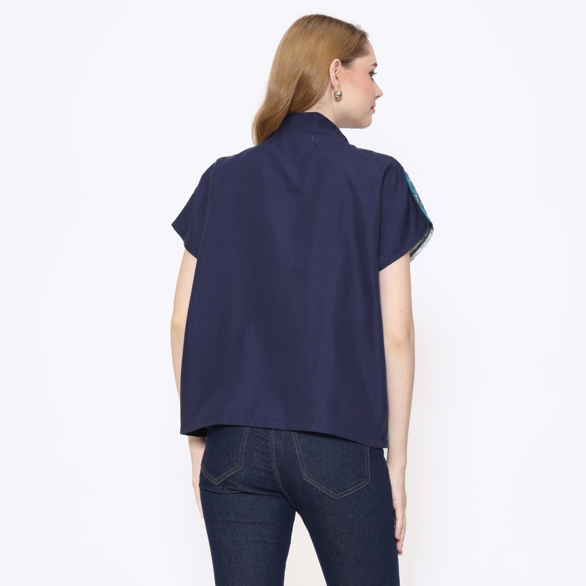 Olivia Blouse Tosca Navy - Image 5