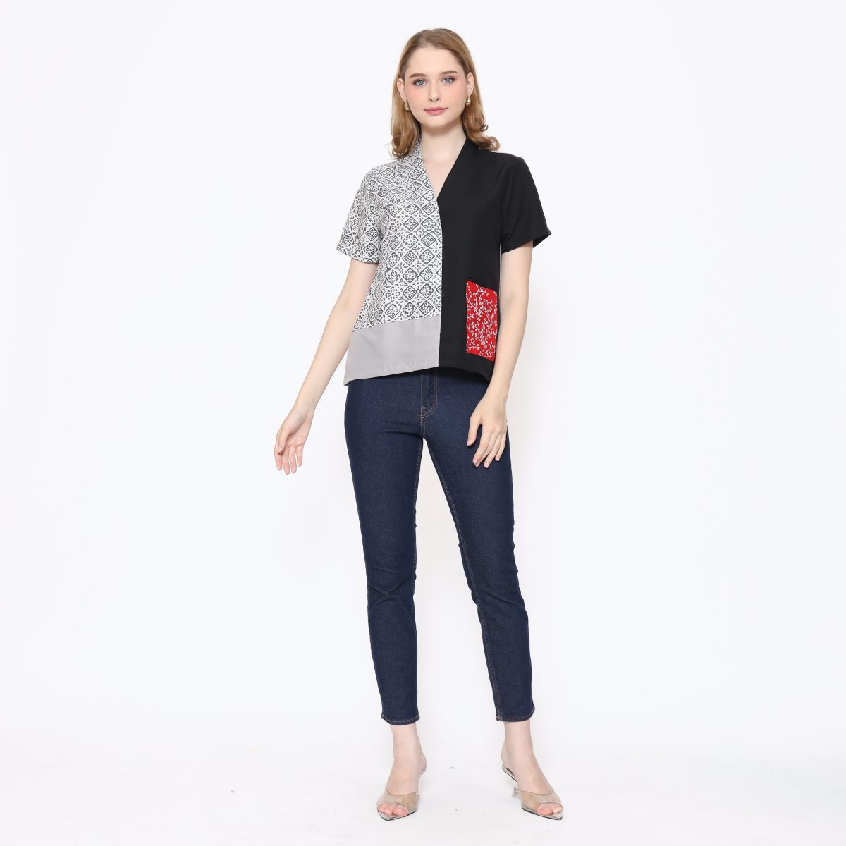 Narumi Blouse Grey - Image 7