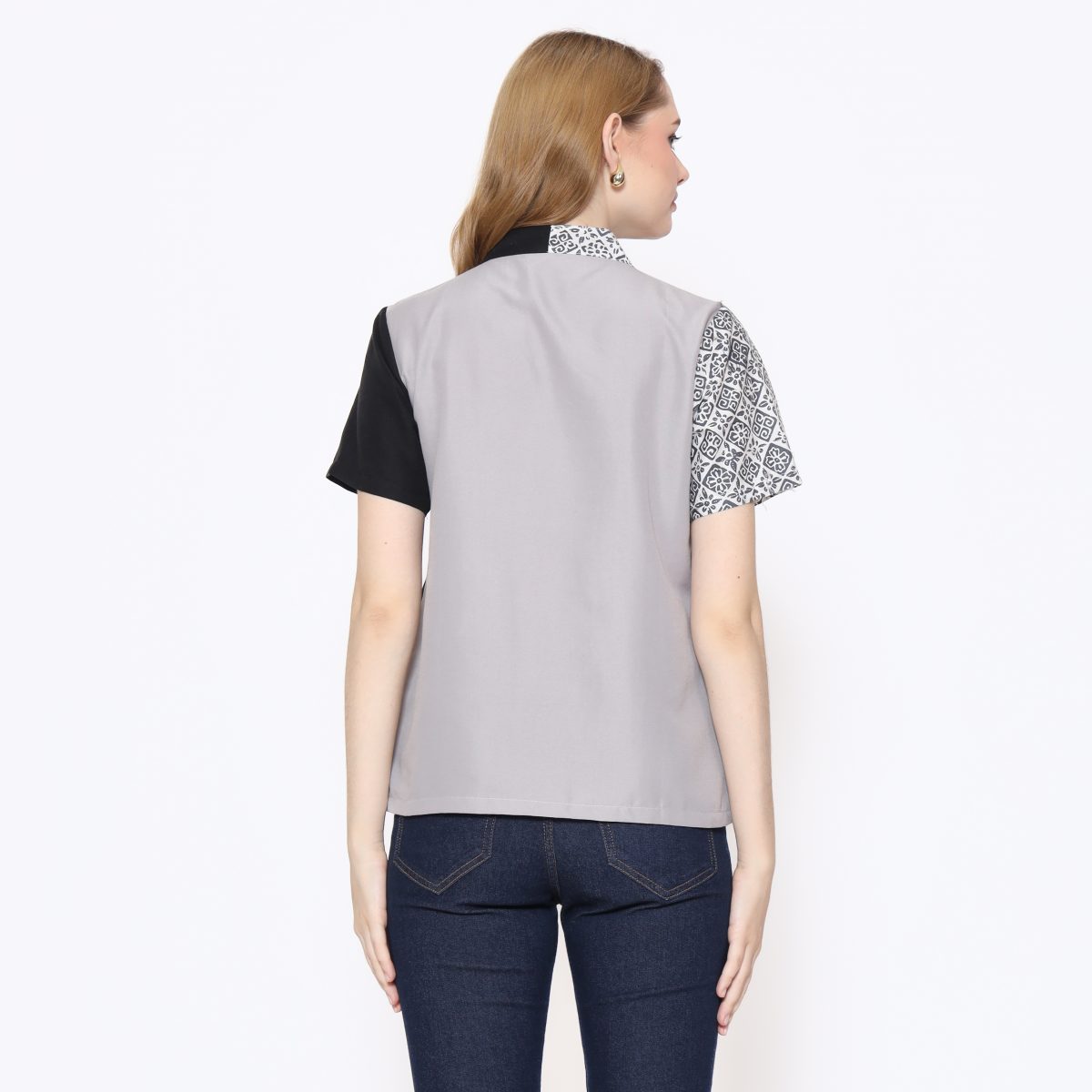 Narumi Blouse Grey - Image 5