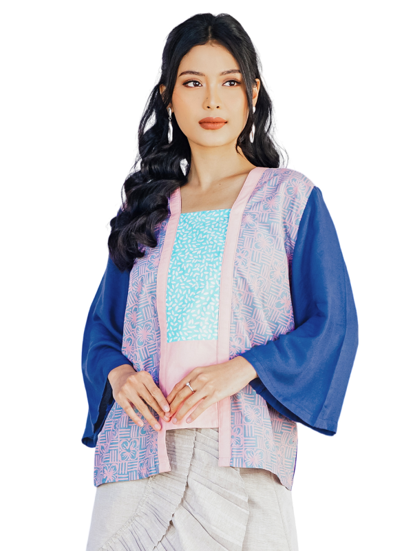 Valerie Blouse Green Pink