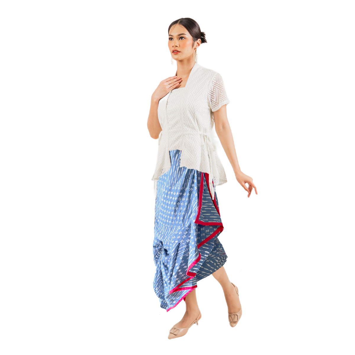Nusantara Skirt Blue - Image 5