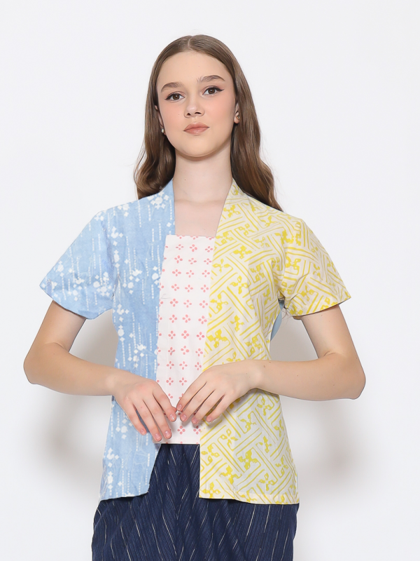 Sheisha Blouse Blue Yellow