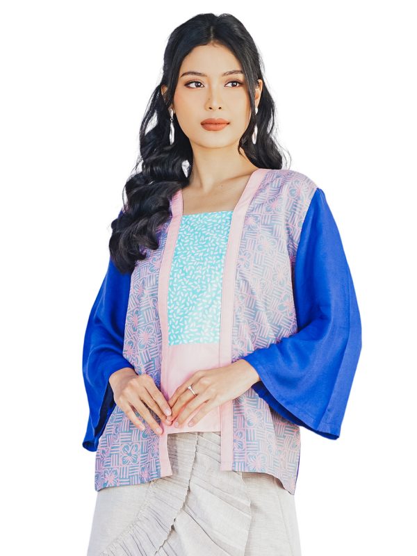Valerie Blouse Green Pink