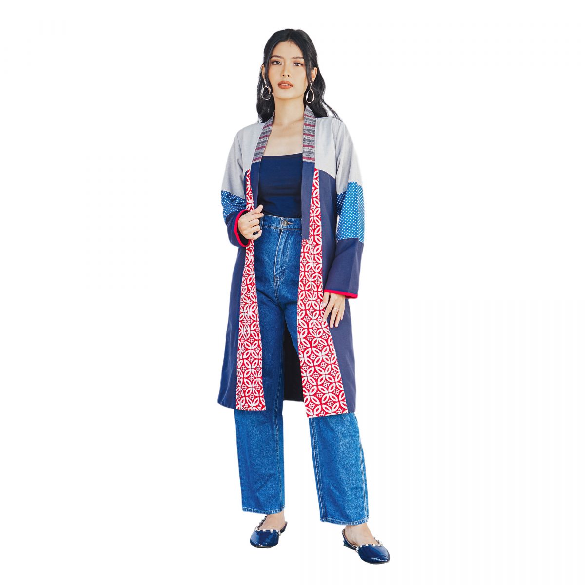 Kanaya Blazer Kawung Red - Image 6
