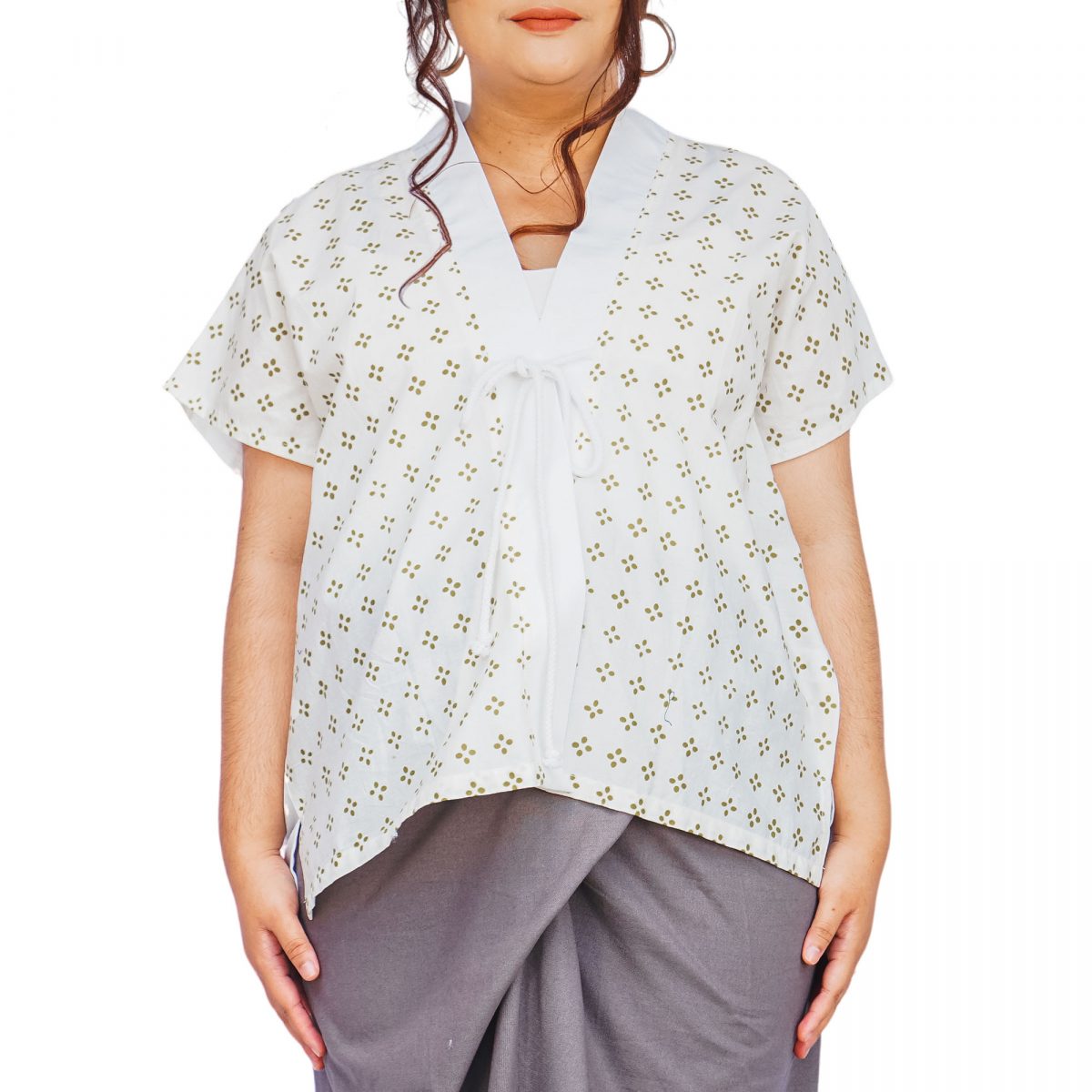 Everly Blazer Cream Olive - Image 2