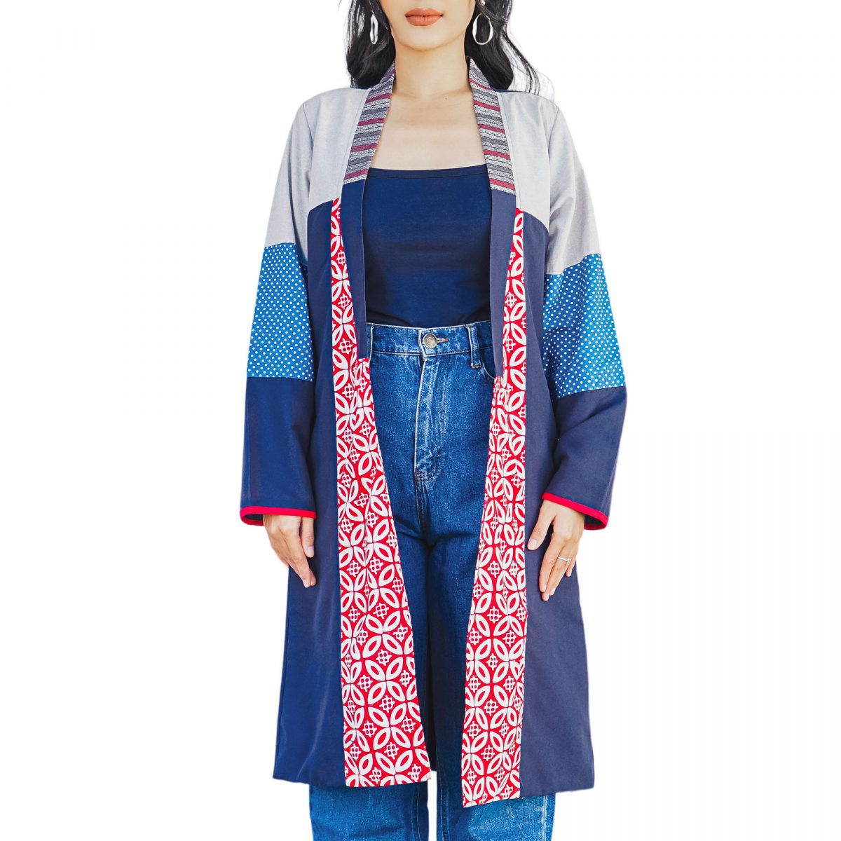 Kanaya Blazer Kawung Red - Image 2