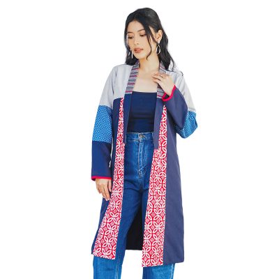 Kanaya Blazer Kawung Red