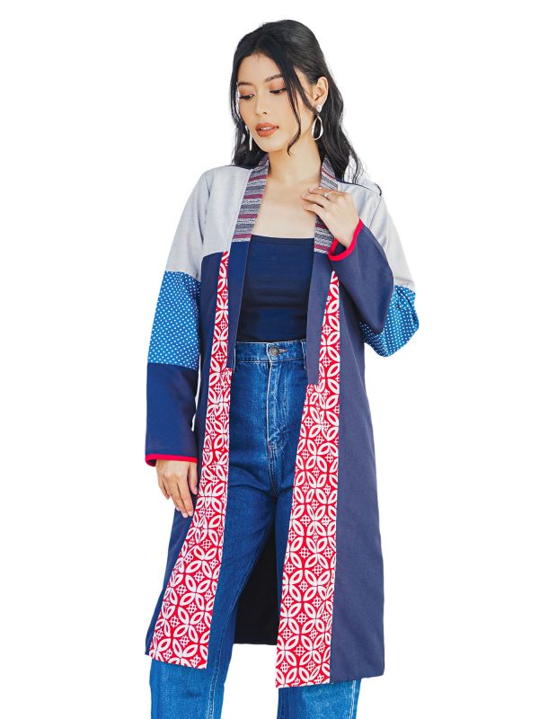 Kanaya Blazer Kawung Red