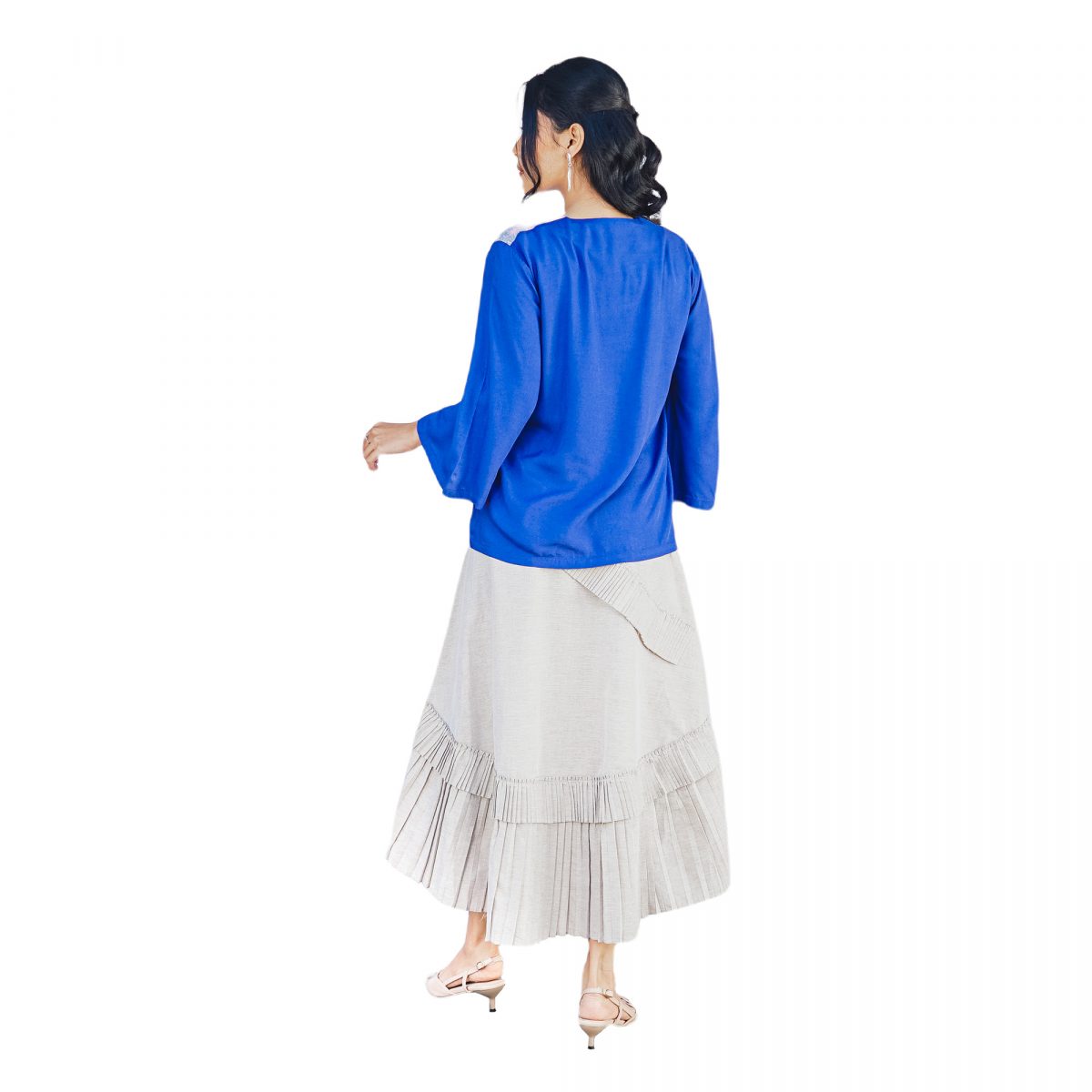 Valerie Blouse Green Pink - Image 5