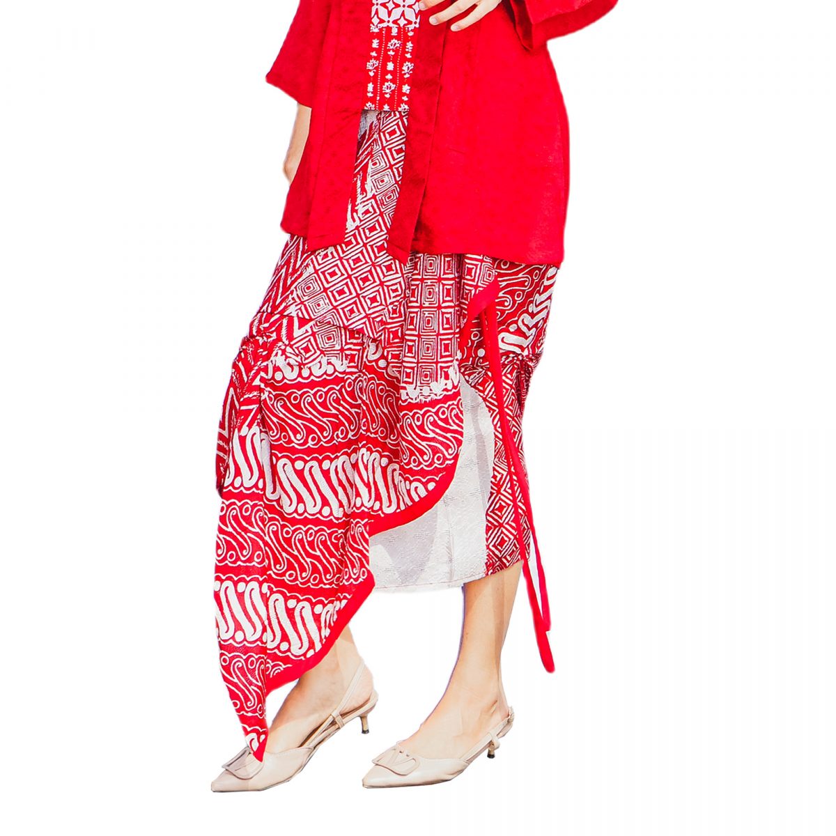 Nusantara Skirt Red - Image 4