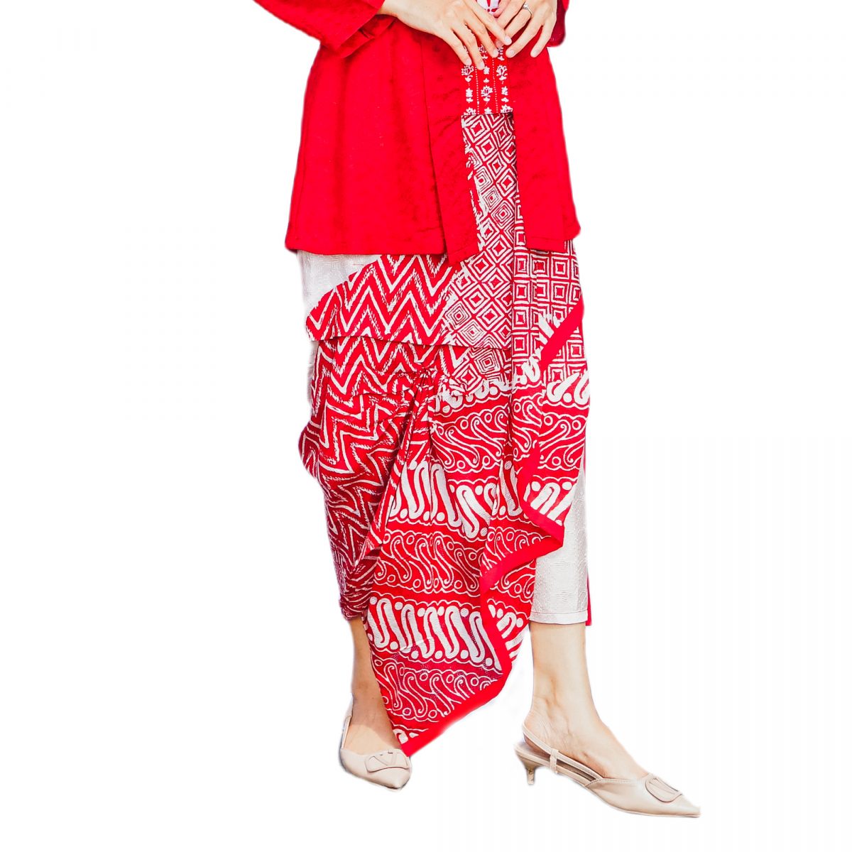Nusantara Skirt Red - Image 3