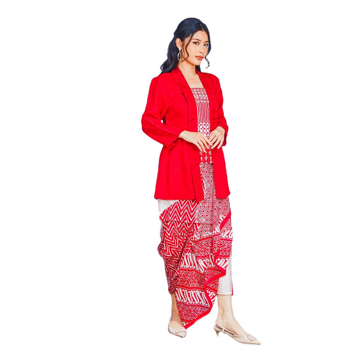 Eleanor Blouse Red - Image 3