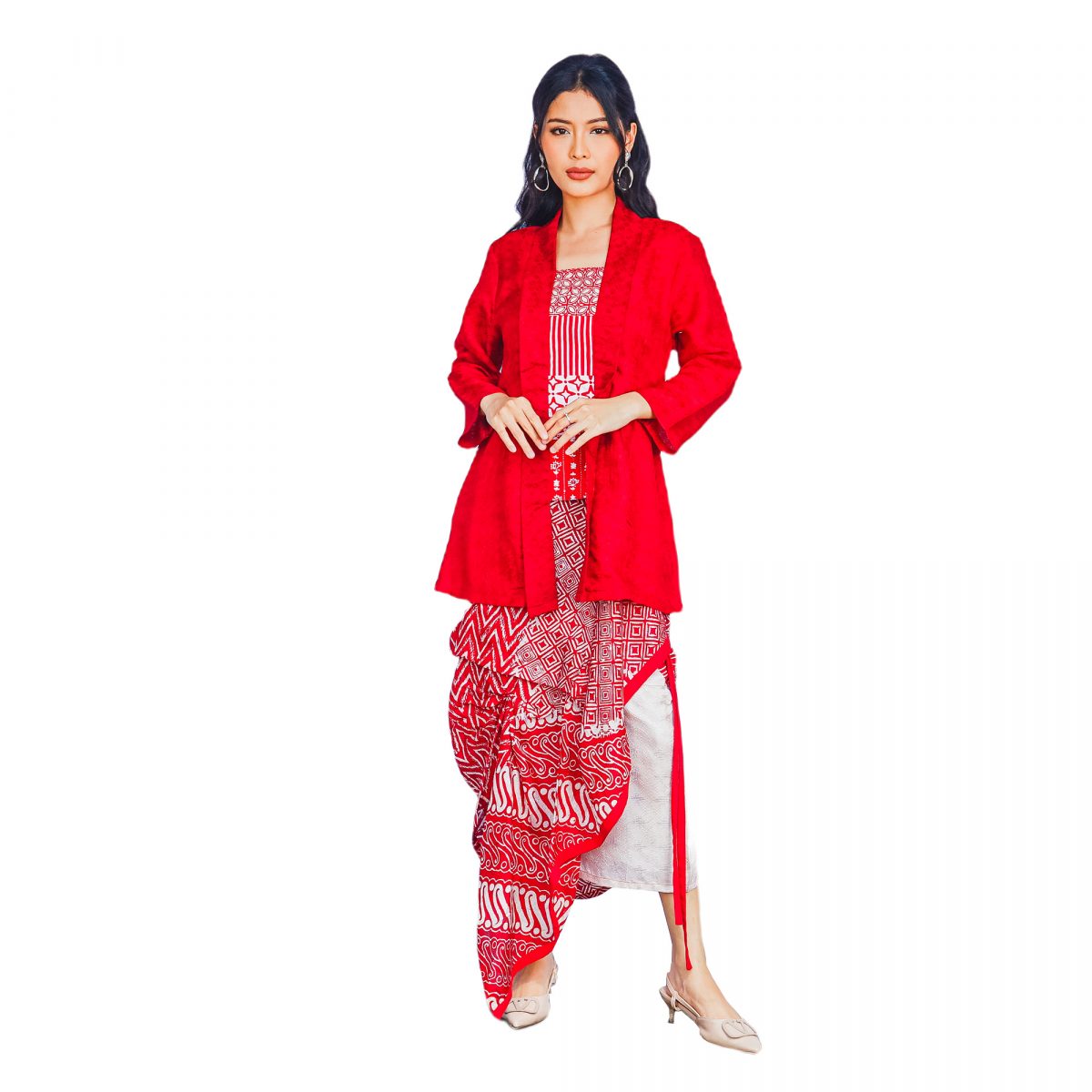 Nusantara Skirt Red - Image 6