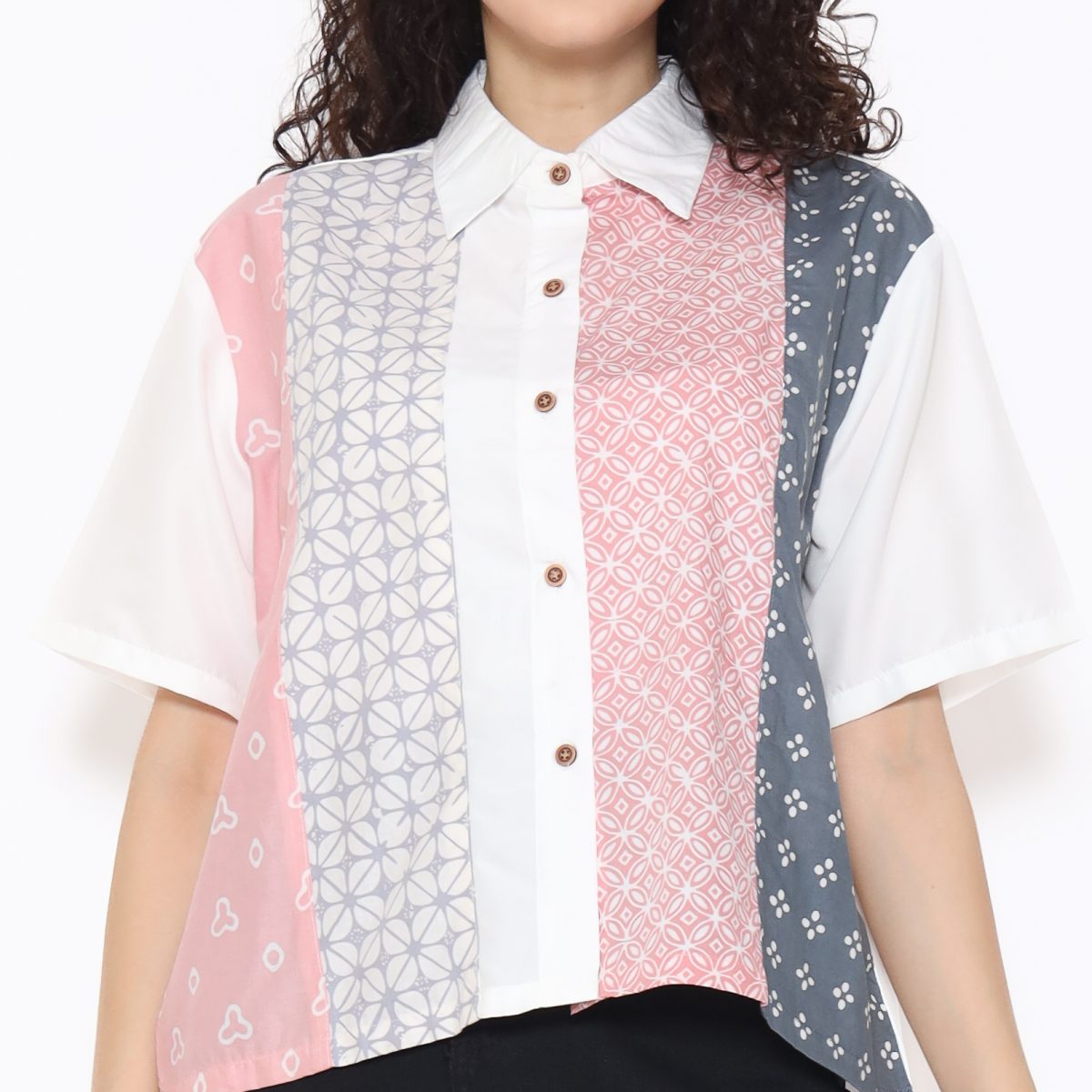 Purity Shirt Pink Grey - Image 2