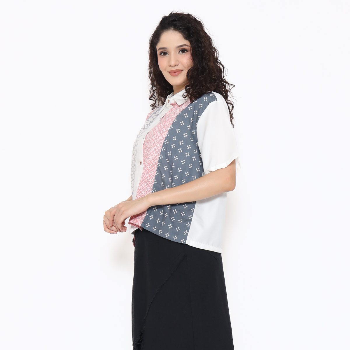 Purity Shirt Pink Grey - Image 3