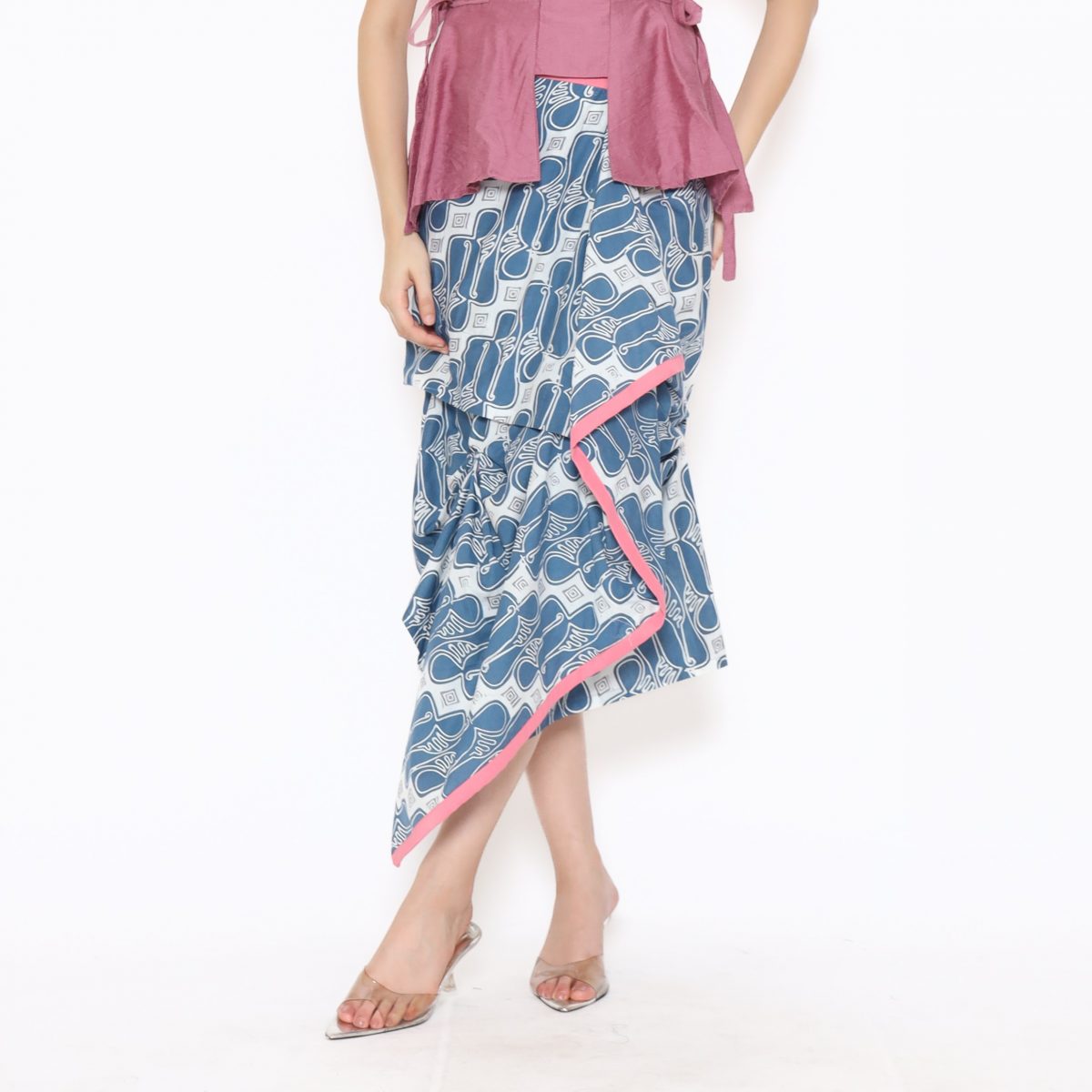 Nusantara Skirt Parang Blue