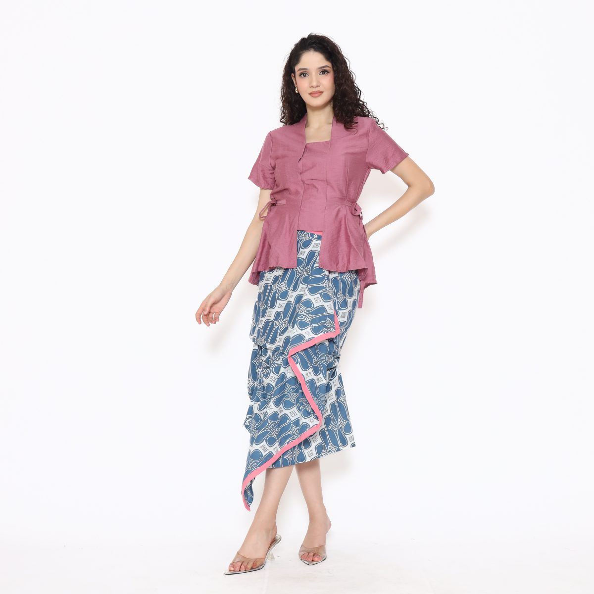 Nusantara Skirt Parang Blue - Image 5