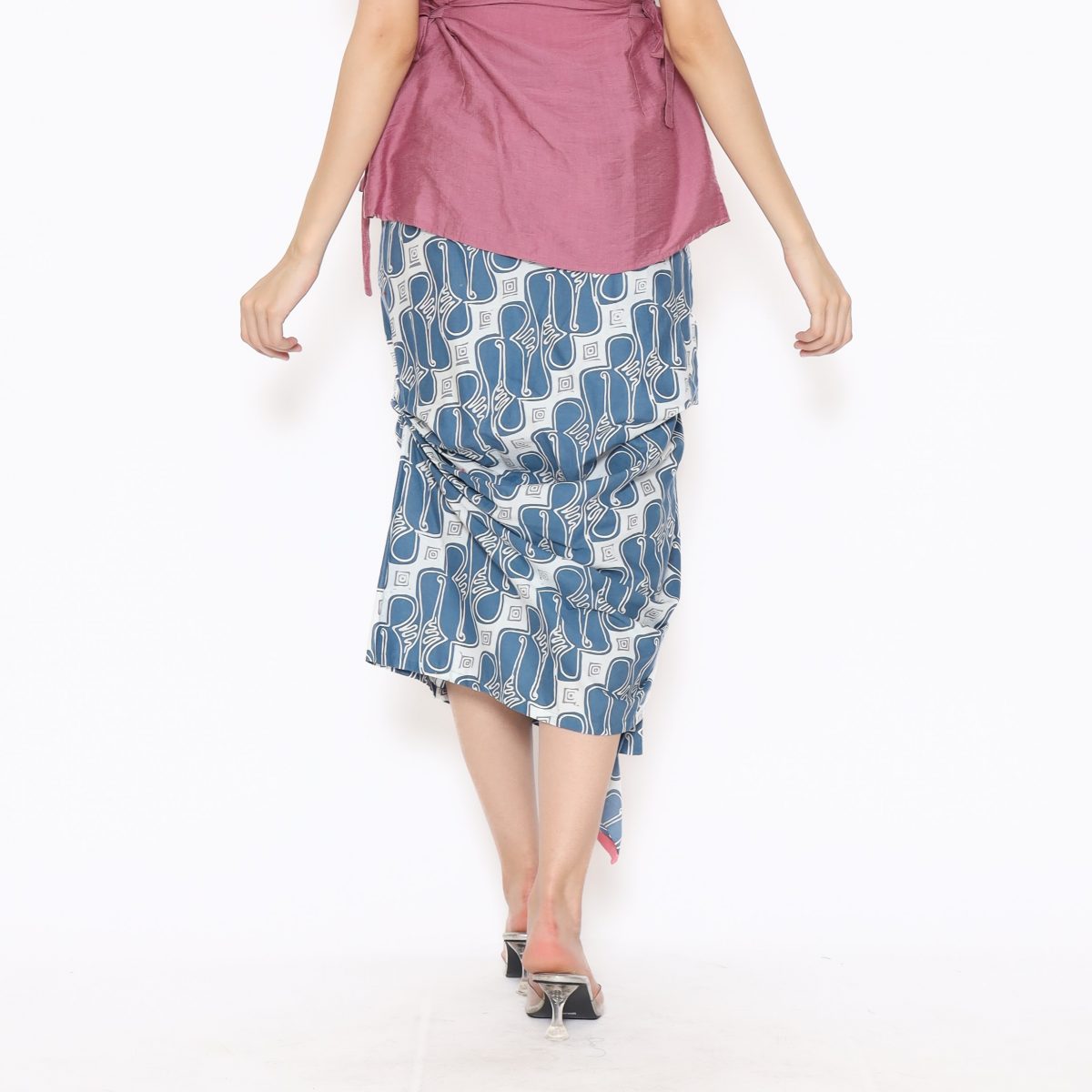 Nusantara Skirt Parang Blue - Image 4