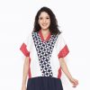 Rosalind Blouse Navy White