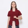 Yasmine Blouse Maroon