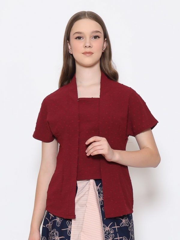 Yasmine Blouse Maroon