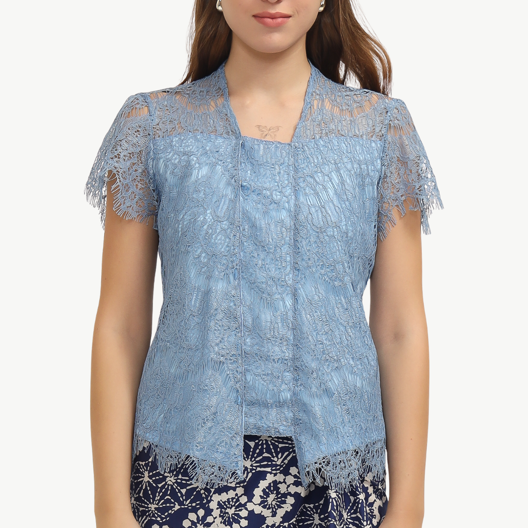 Kebaya Lace Blue - Image 2