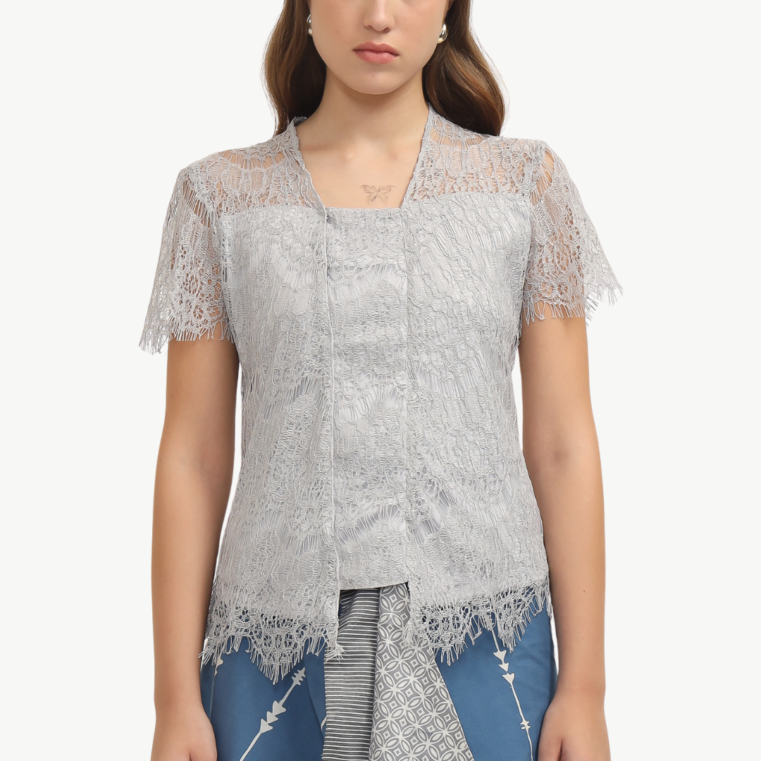 Kebaya Lace Grey - Image 2
