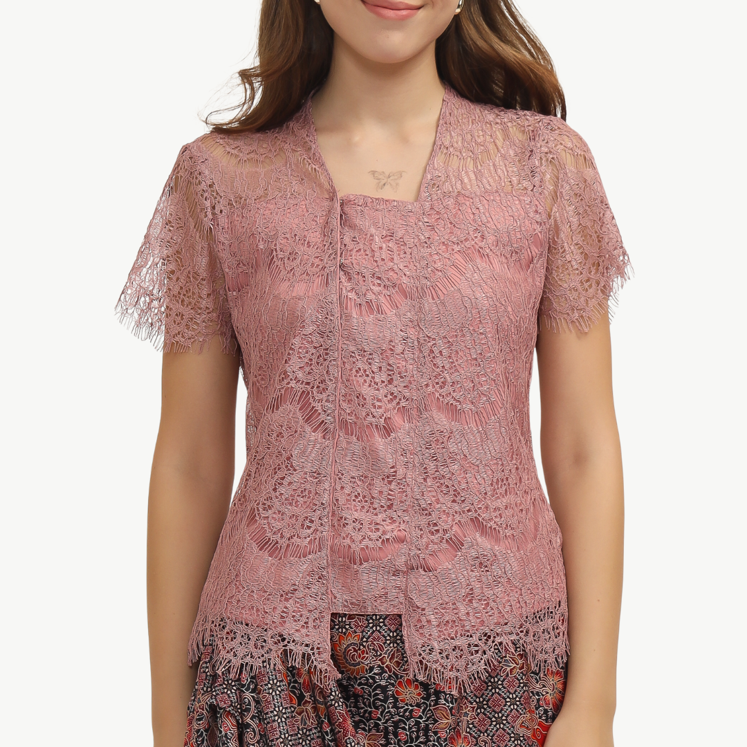 Kebaya Lace Dusty Pink - Image 2
