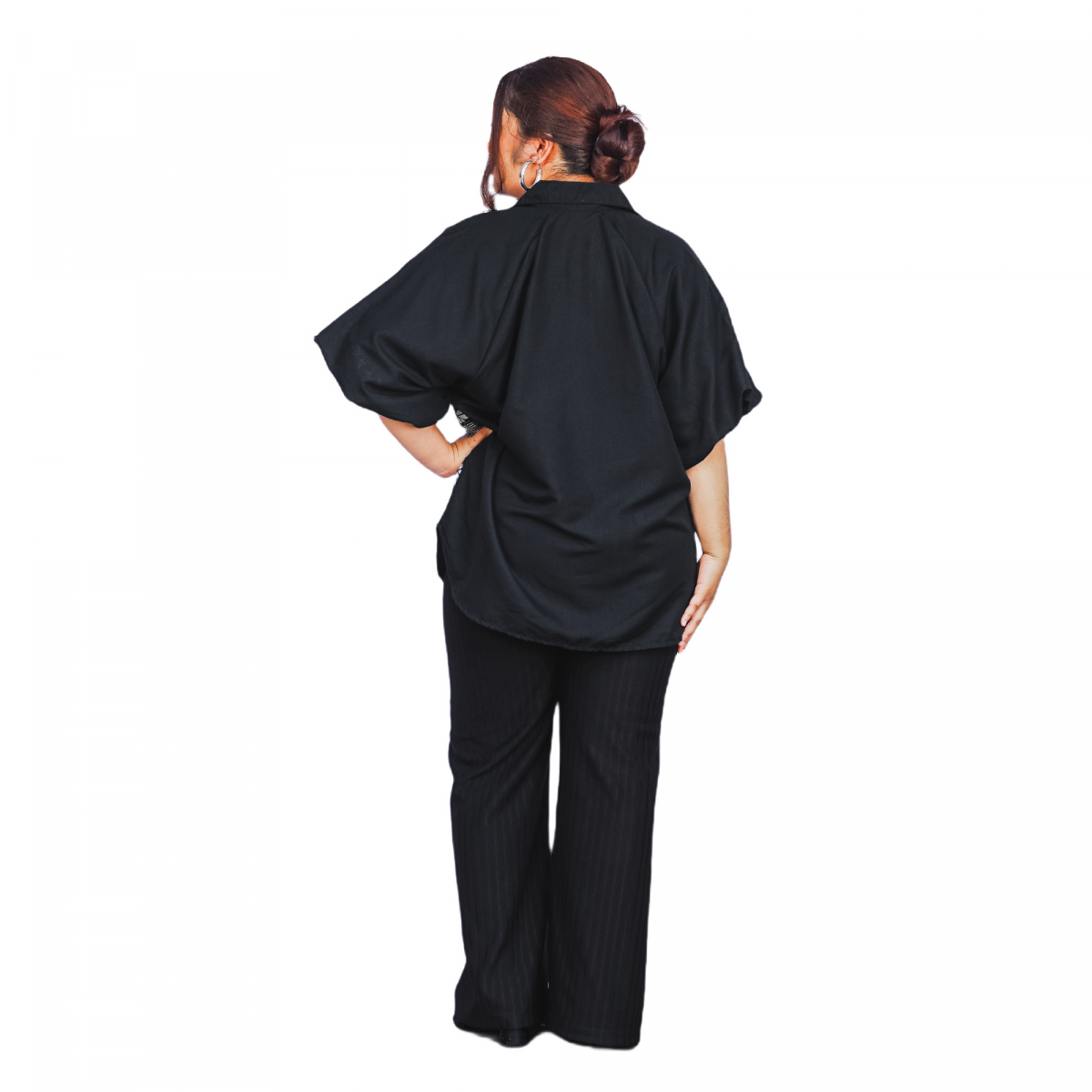 Flower Shirt Black - Image 5