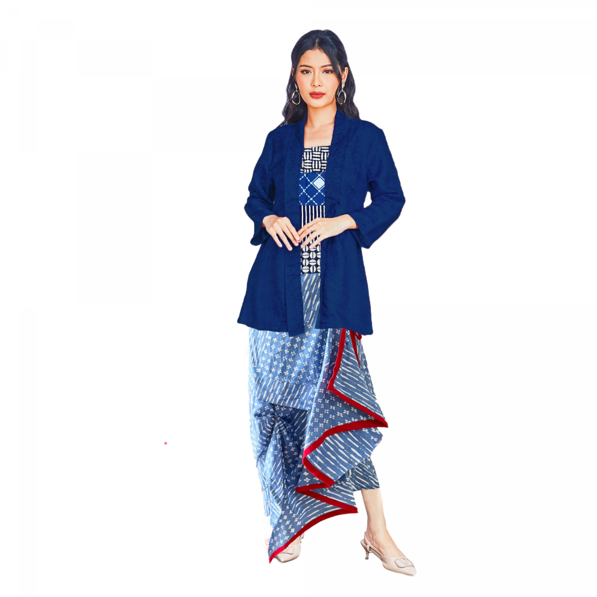 Eleanor Blouse Navy - Image 6