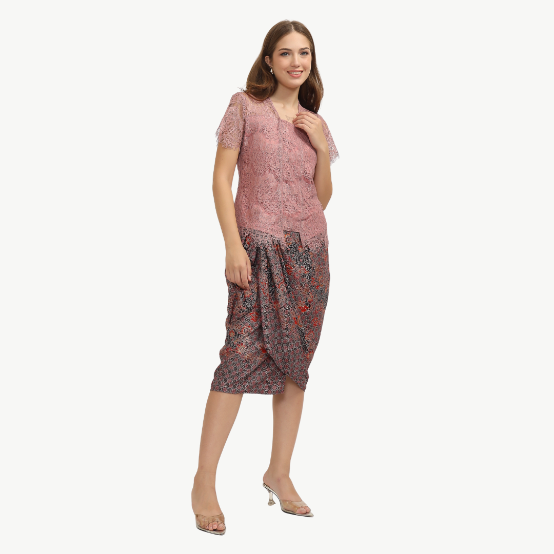 Kebaya Lace Dusty Pink - Image 3