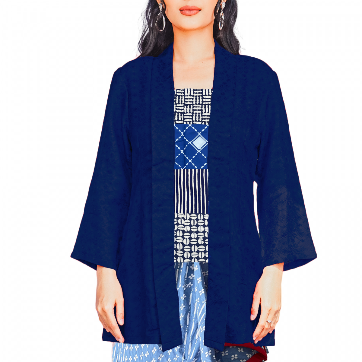 Eleanor Blouse Navy - Image 2