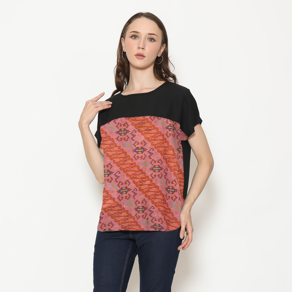 Forever Blouse Pink Orange - Image 3