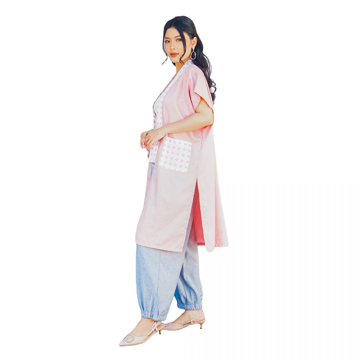 Ammy Blazer Cream Pink - Image 3