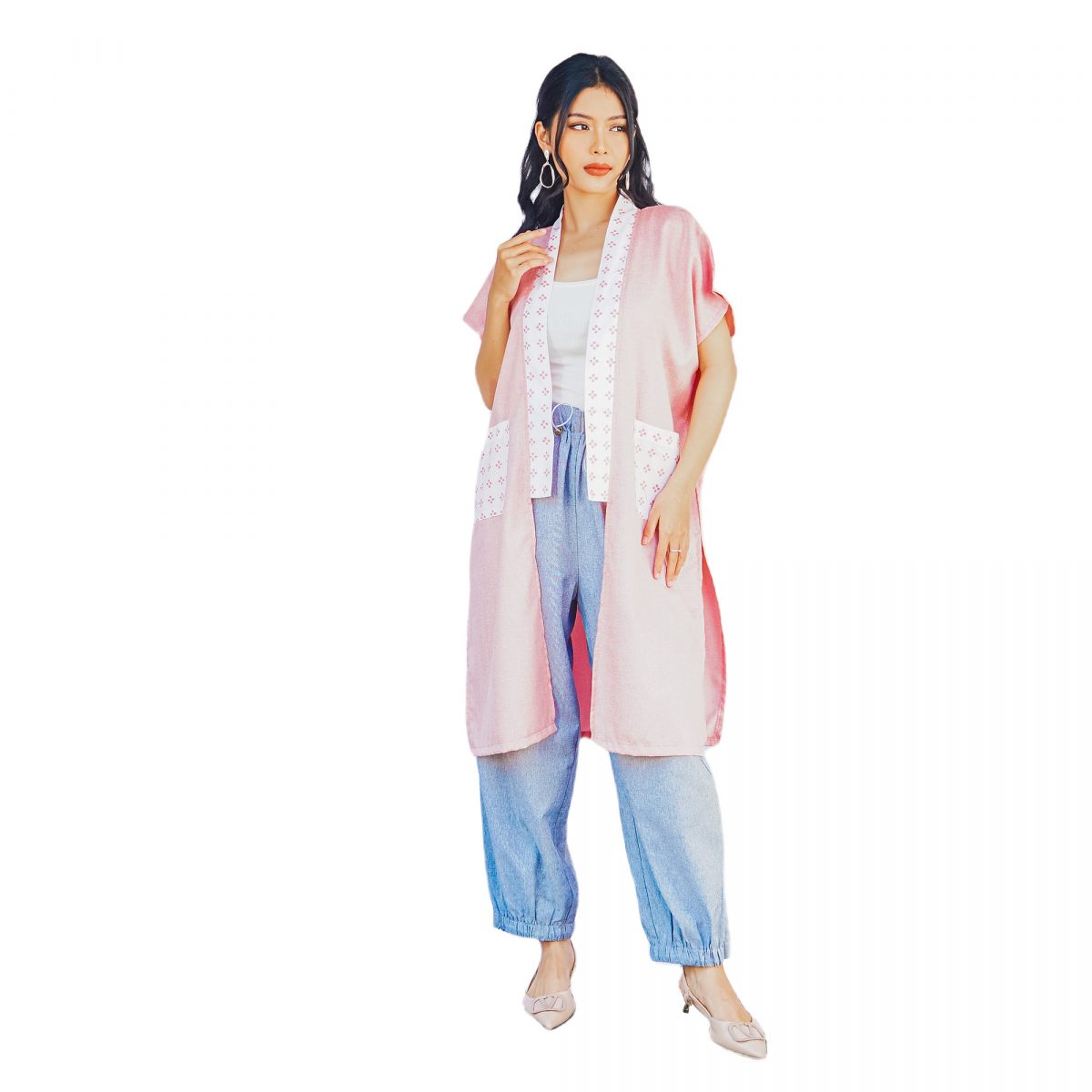 Ammy Blazer Cream Pink - Image 6